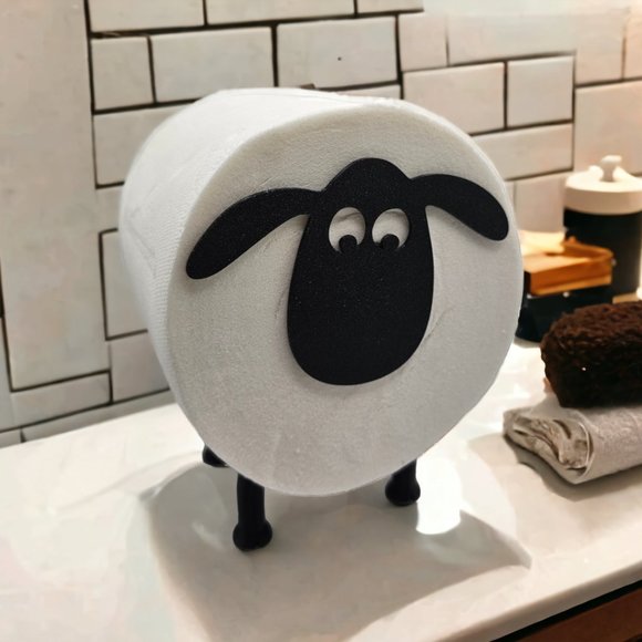 Sheep Toilet Paper Roll Holder- Fun Bathroom Decor, Toilet Roll Holder - Picture 8 of 10